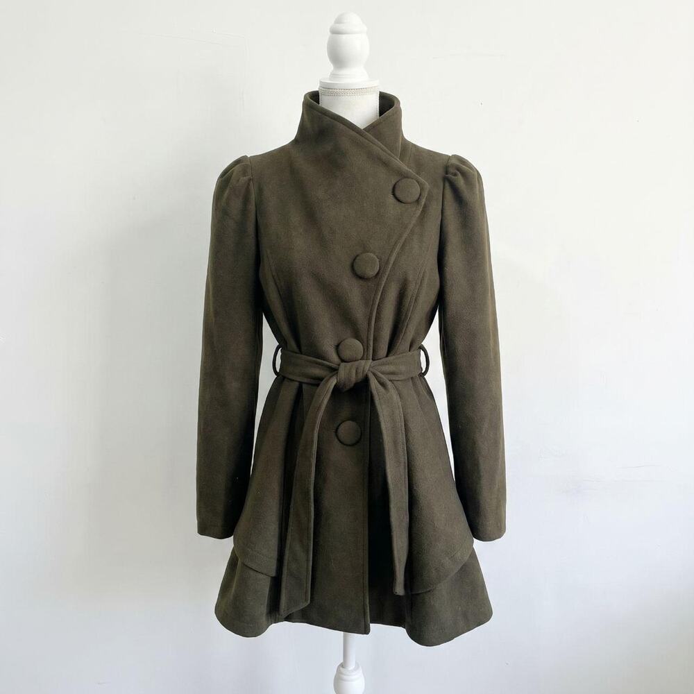 Archive Asymmetrical Wool Blazer Military Indie Sleaze - Picture 2 of 6